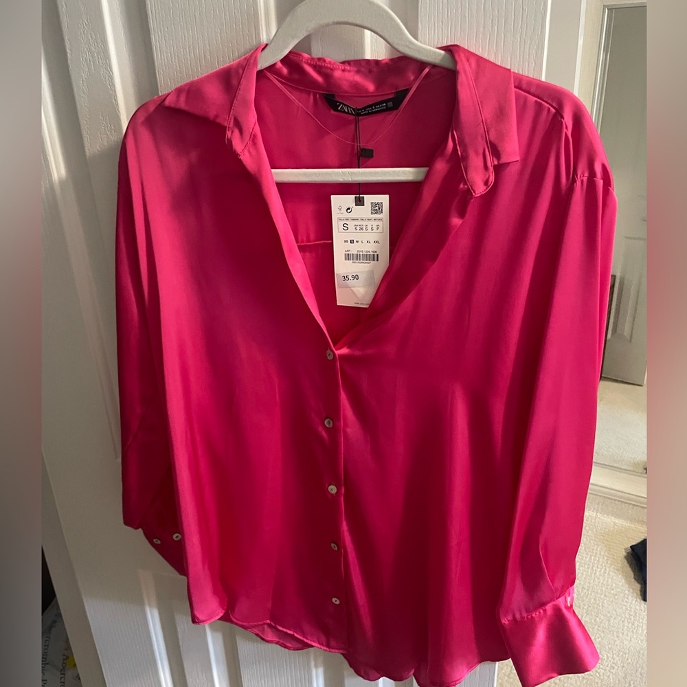 BRAND NEW ZARA satin top!